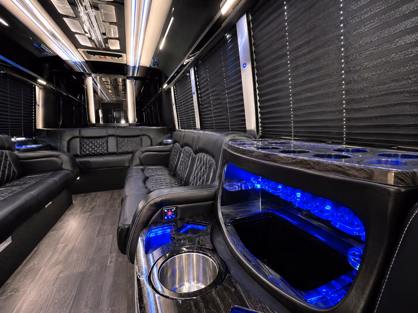 25 Passenger Party Bus Inside