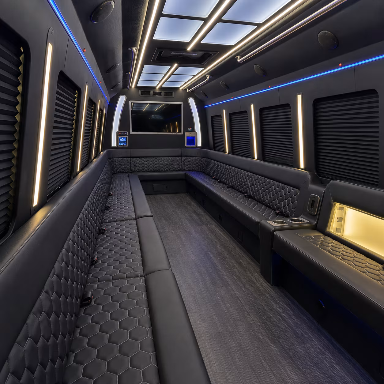 30 Passenger Party Bus Inside