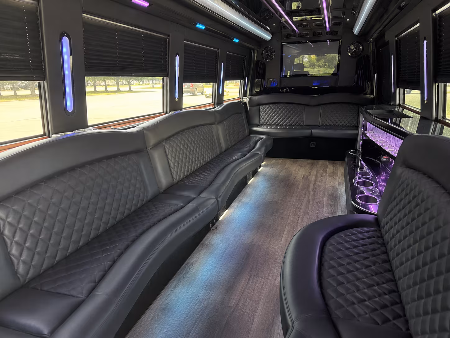 Oakland Bachelor & Bachelorette Transportation party bus exterior