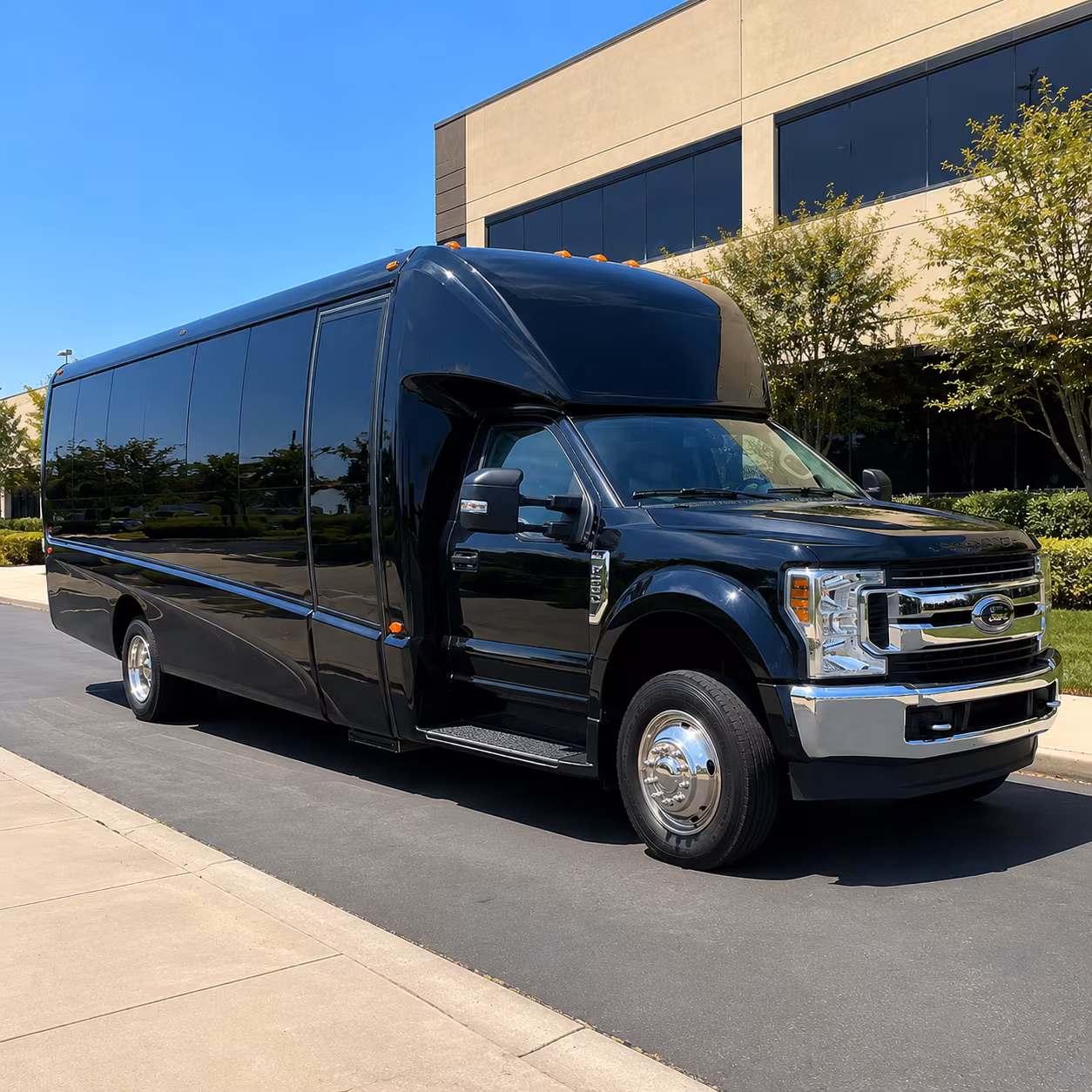 Oakland Corporate Transportation party bus exterior