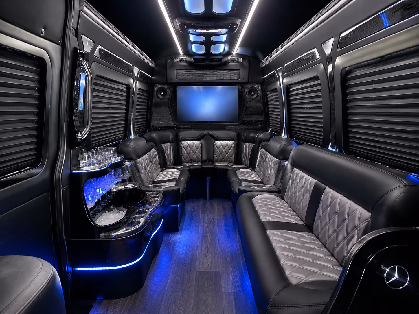 Oakland Corporate Transportation party bus exterior