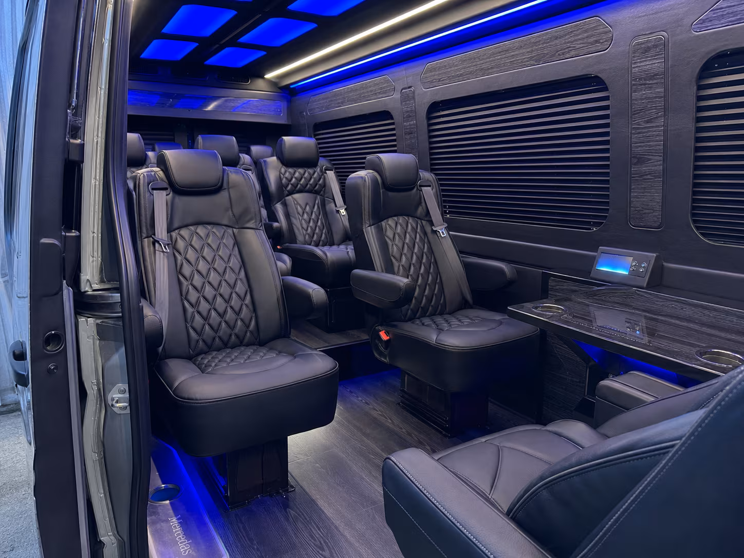 Oakland Corporate Transportation party bus interior