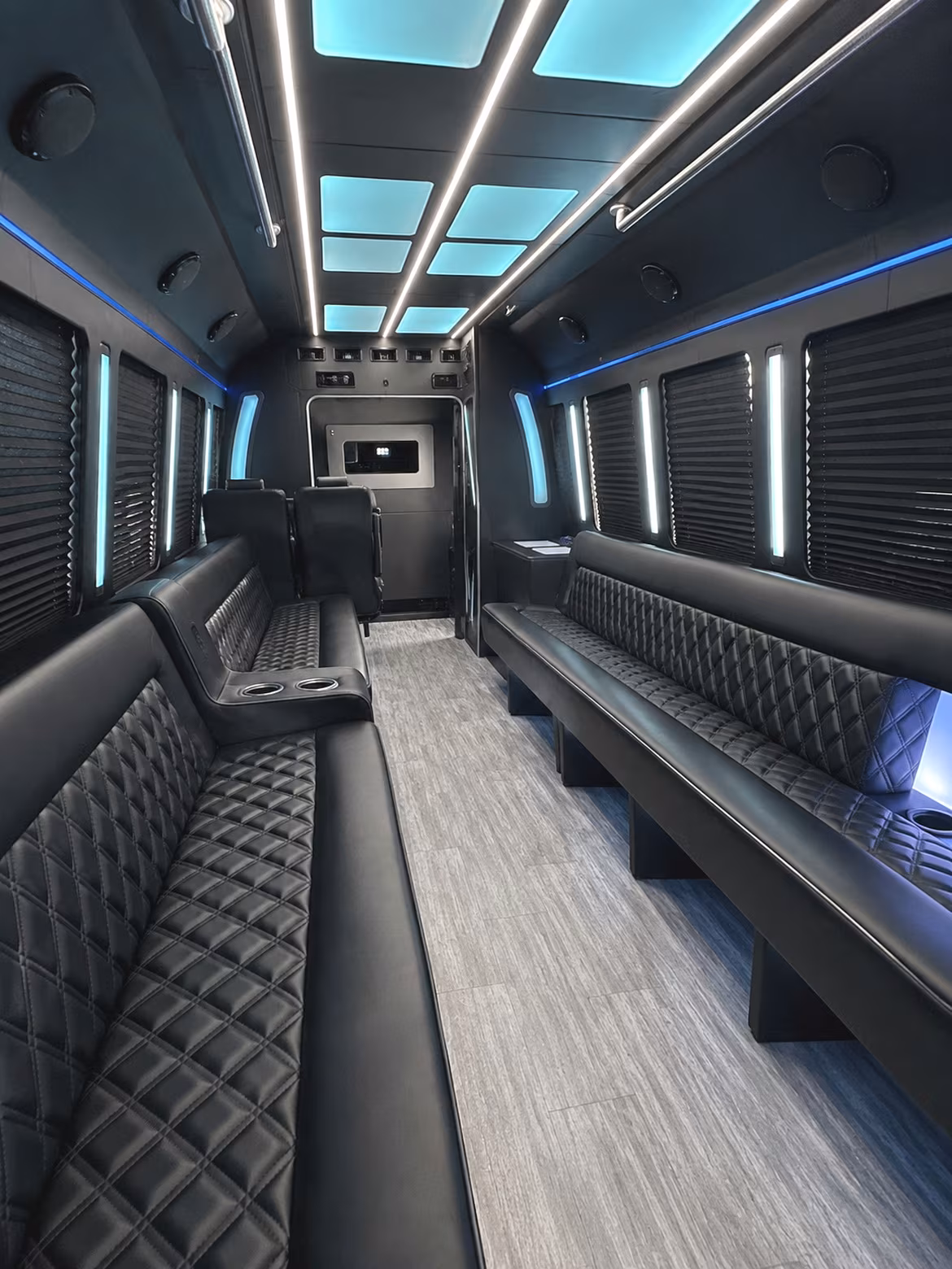 Oakland Private Event Transportation party bus interior