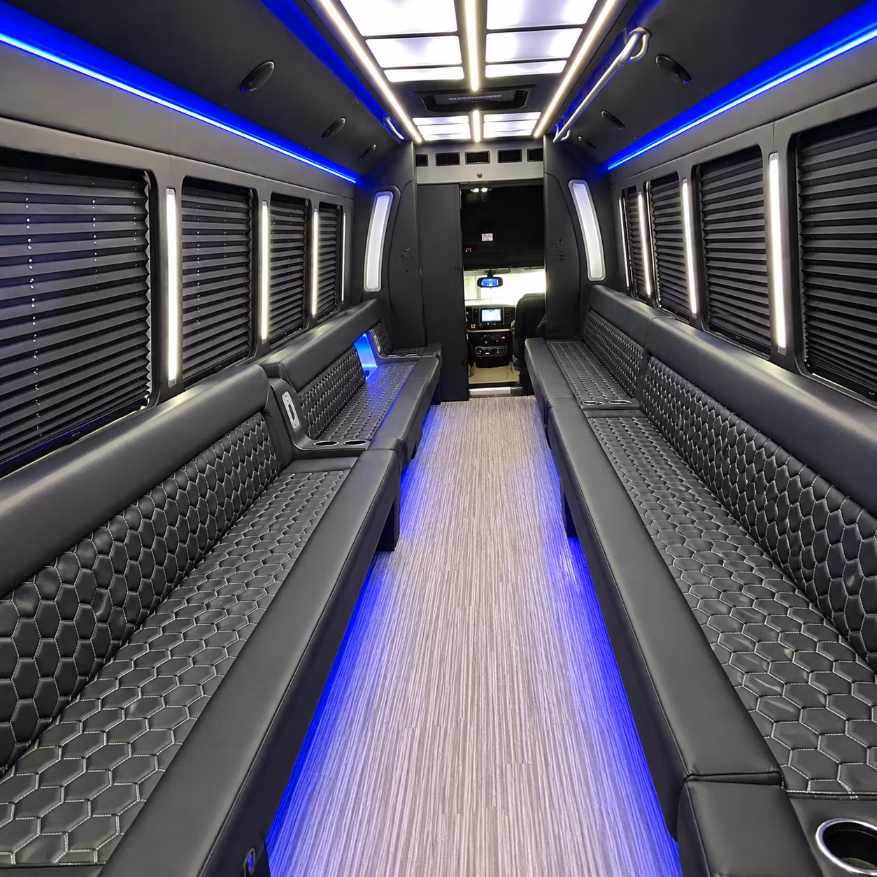 Oakland Prom & Homecoming Transportation party bus exterior