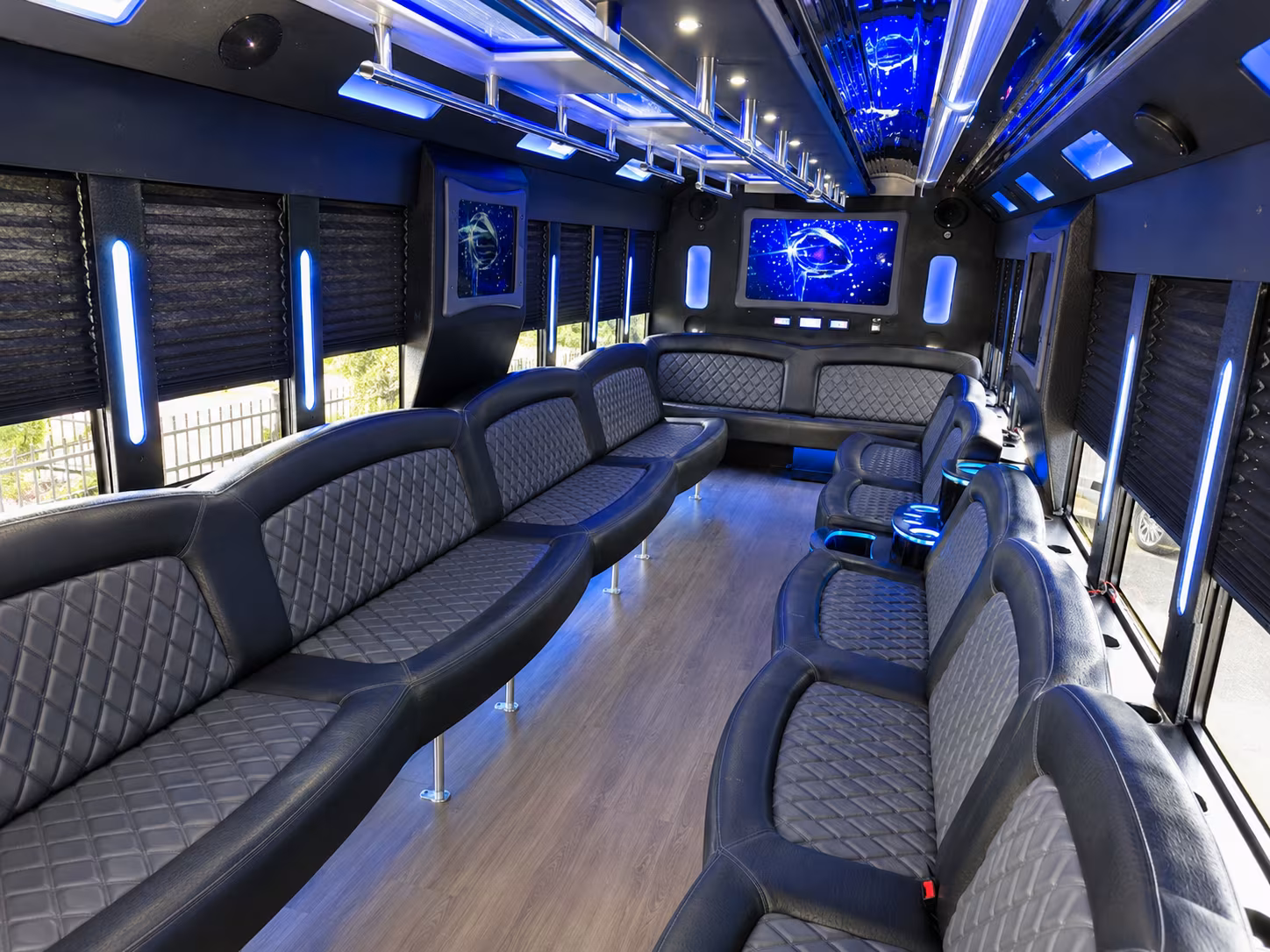 Oakland Sporting Event Transportation party bus exterior