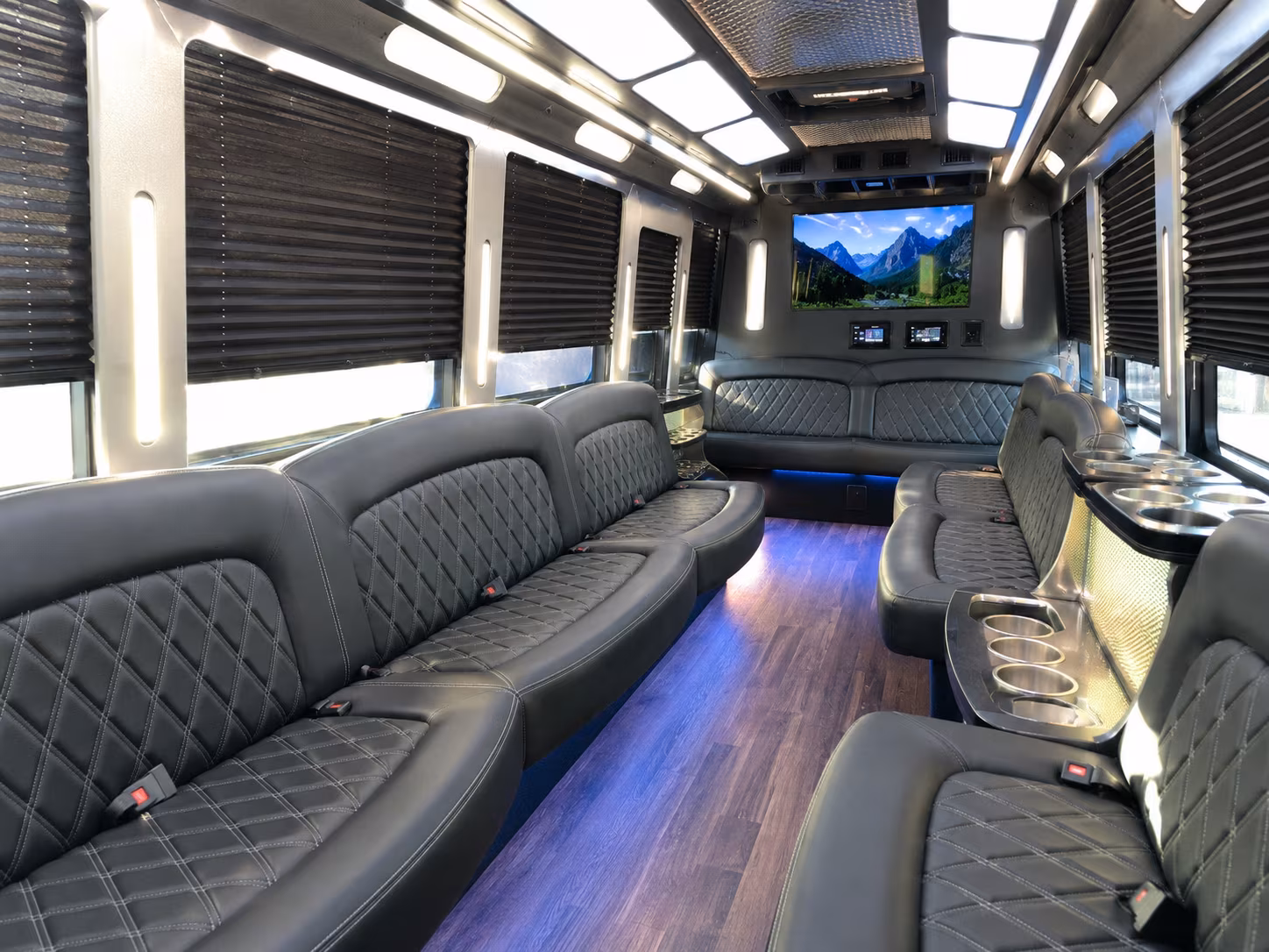 Oakland Sporting Event Transportation party bus exterior
