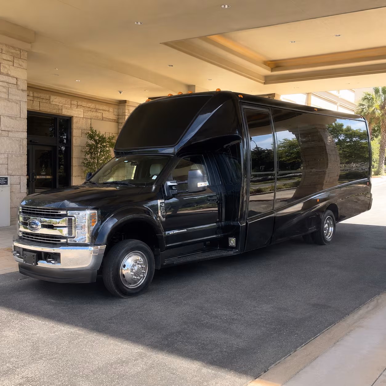 Oakland Sporting Event Transportation party bus exterior