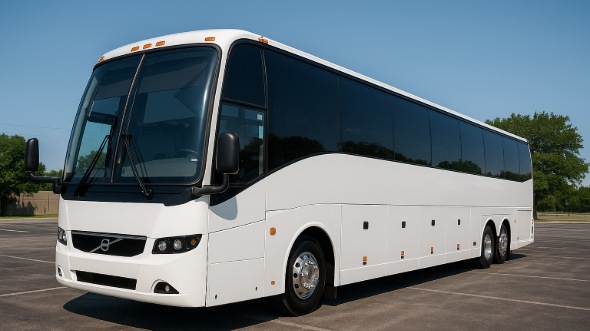 Exterior of Charter Bus Company Oakland's 51 Passenger Charter Bus in Oakland