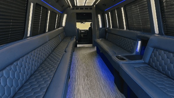 oakland 50 passenger party bus interior